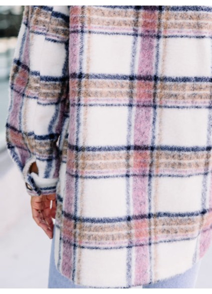 Pink Plaid Shacket