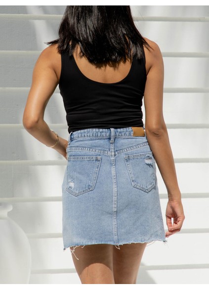 Fashion denim short skirt