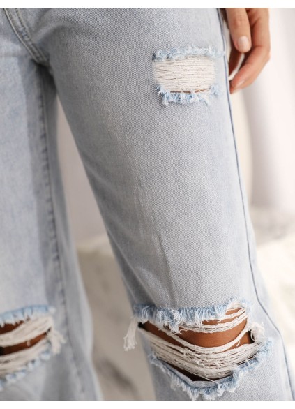 Fashion distressed denim pants