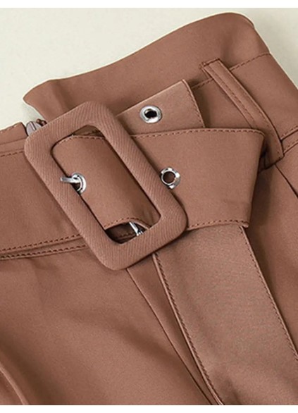 High-waisted trousers for women