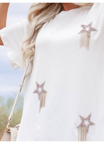 Jewel Star Mini T-shirt Dress