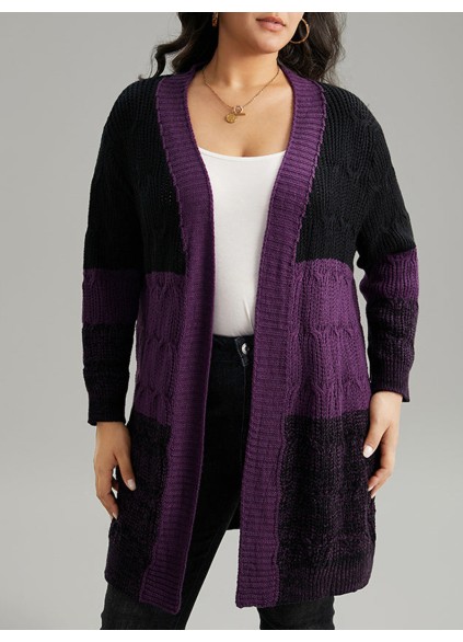 Large sweater cardigan coat