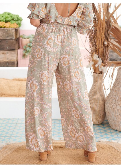 Loose Print Casual Breeze Trousers 2023