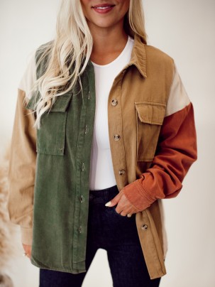 Women's Panel Contrast Pocket Jacket