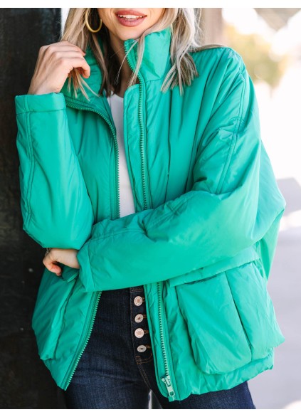 Green Puffer Jacket