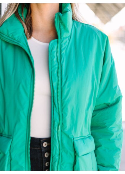 Green Puffer Jacket