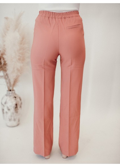 Pink straight suit pants