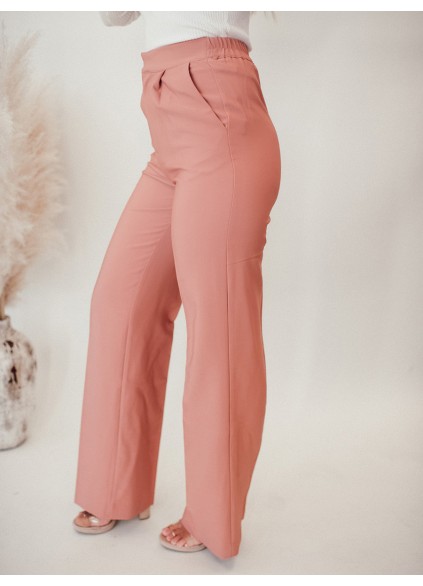 Pink straight suit pants