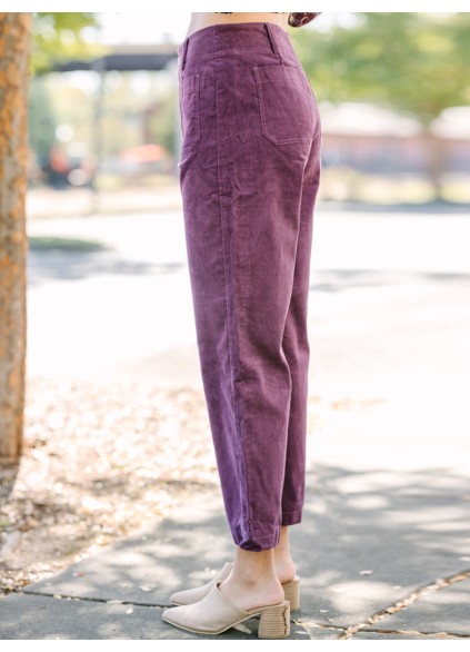 Purple Corduroy Pants