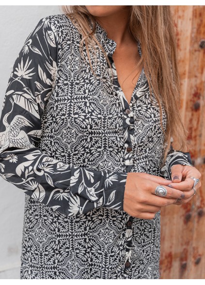 Round neck printed shirt