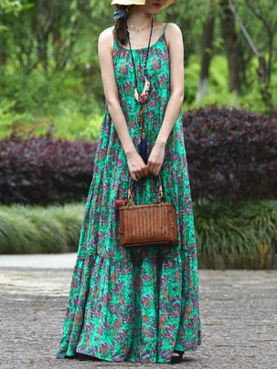 Women Casual Elegant Print Dress