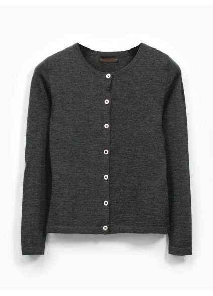 Women's black woven wool sweater