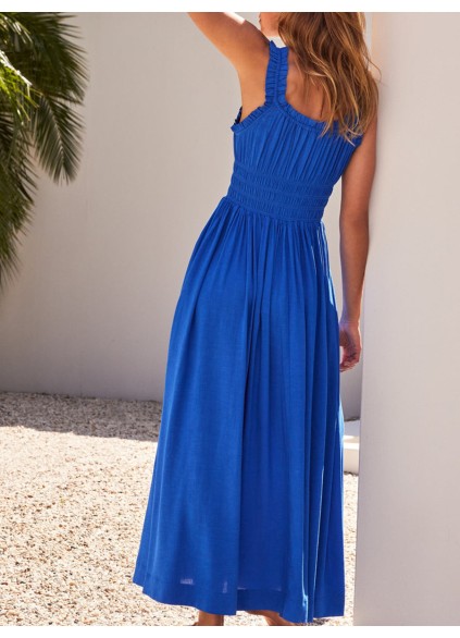 Women's blue holiday dress