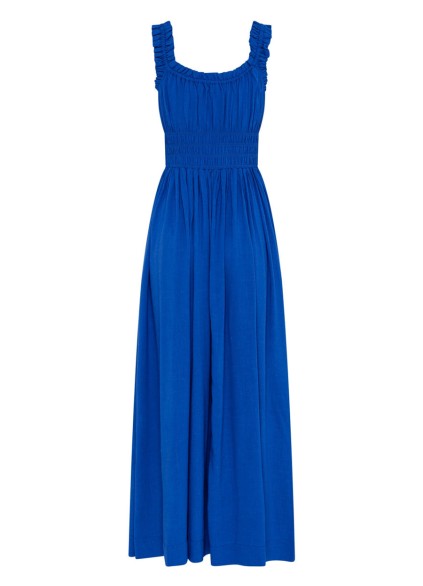 Women's blue holiday dress