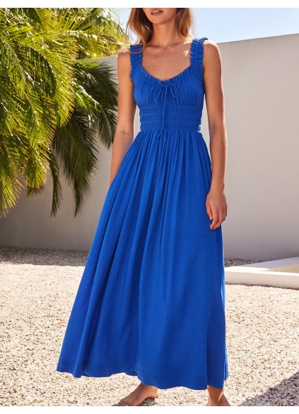 Women's blue holiday dress