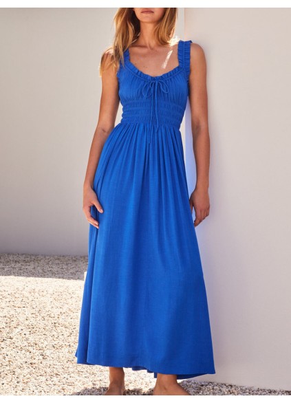 Women's blue holiday dress