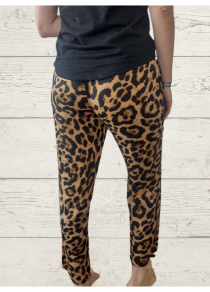 Women's Casual Elastic Print Trousers