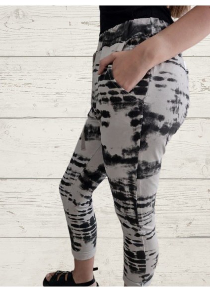 Women's Casual Print Elastic Rope Trousers