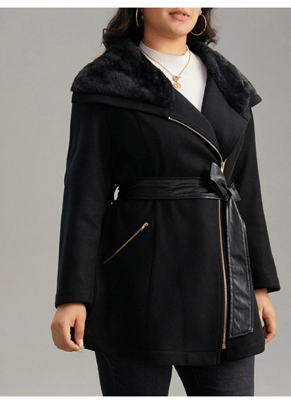 Women's fur one-piece receiving waist coat