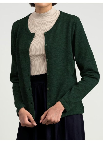 Women's green knitted sweater