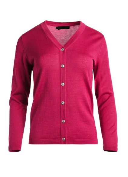 Women's red elegant knitted sweater