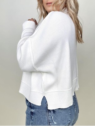 Women's simple solid color turtleneck sweater